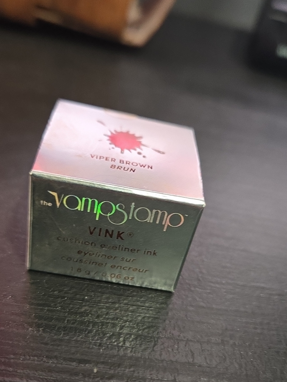 NWT...VAMPSTAMP VINK CUSHION EYELINER INK.. VIPER BROWN.. #8027 - Picture 1 of 5